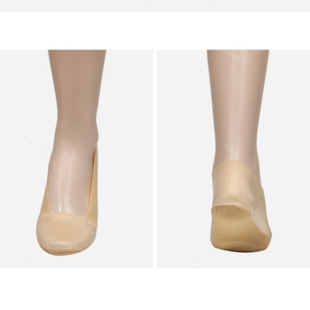 쿨샵 내추럴컬러 무지 전체 실리콘 햄 여자덧신 5족