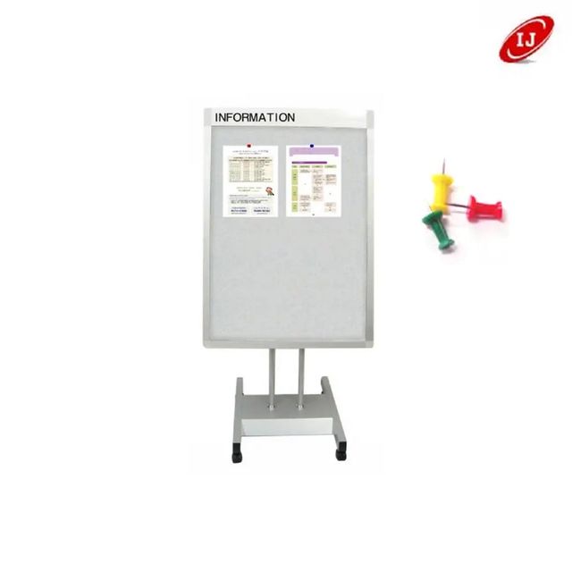 스탠드게시판 DS-1700 라이트그레이 650x1000 압핀꽂이식