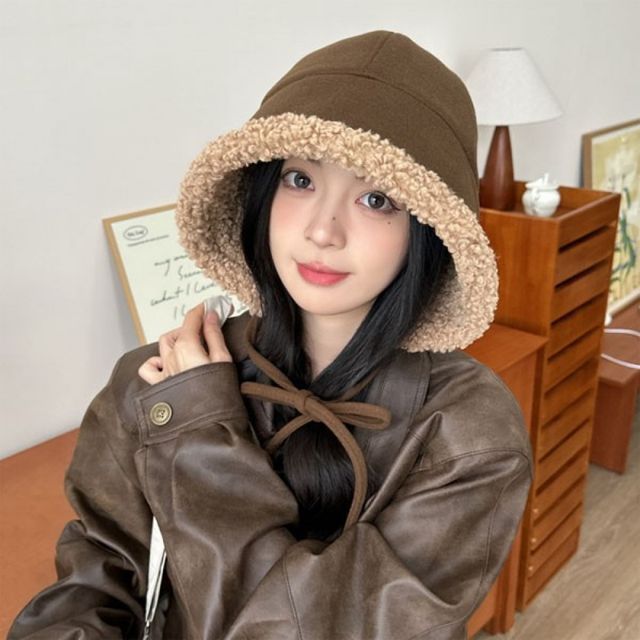버킷햇 여자 캠핑 겨울 모자 헬로모자