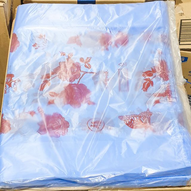 비닐봉투손잡이 대 장미 푸르미 53x 62cm 비닐봉투 손