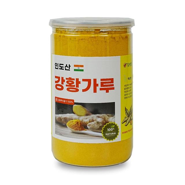 인도 강황분말 400g 길앤뜰 이중밀폐통 강황가루