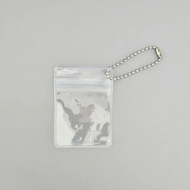 볼체인 투명 지퍼백 만들기 5x7 세트 10개입 미니 부자재 액세서리 pvc