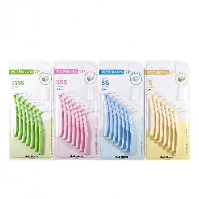 AndHouse 치간 칫솔 구강 7p 치석 제거