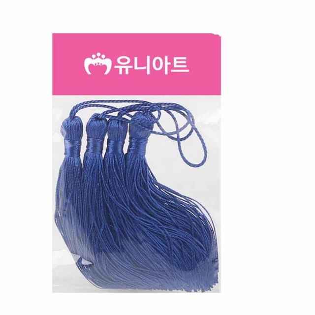 컬러 국화수술 (파랑) (4입) 만들기재료 유아미술재료 유아만들기
