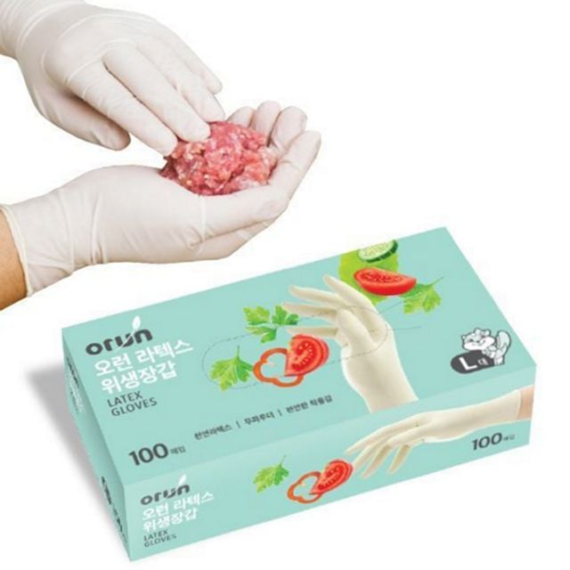 일회용 라텍스 요리 청소용 장갑 위생 음식 주방