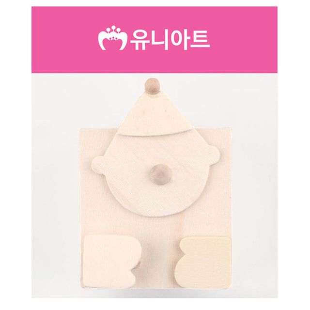 우드 나무 펜꽂이 삐에로 모양 유쾌한 책상 정리용품