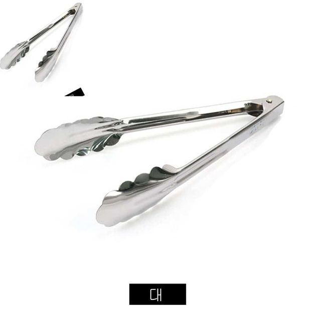 스텐 꽃잎집게 대 40cm 빵집게 치킨집게 캠핑고기집게 뷔페집게
