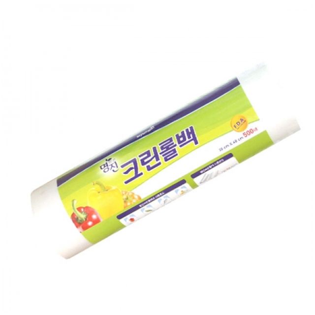 명진 크린 롤백 30x40cm 500매 - 대용량 일회용 위생백 비닐팩