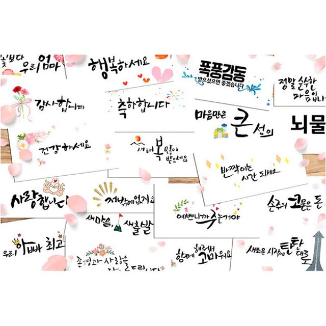 (나무에센스) 캘리그라피 용돈봉투 ver.2 5종