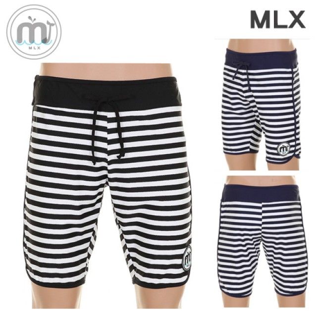 (MLX) 남자 스트라이프 비치 수영 여름 반바지 팬츠 반바지-DM_135