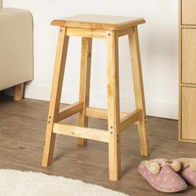 스툴 60cm 원목 홈바 보조의자 랍슨유통