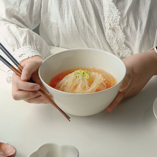 우동기 2p 면기세트 라면 국수그릇 도자기 소면기