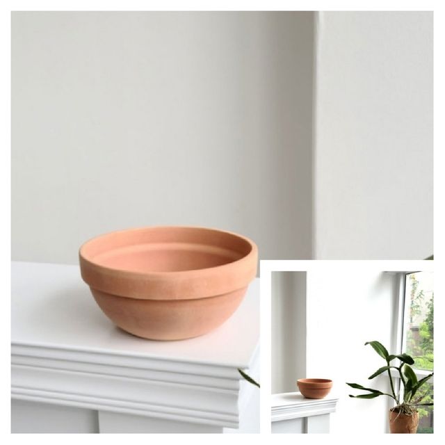 베트남 토분 정반원 23x10cm 살구색 황토화분 황토토분 수입화분 토기화분
