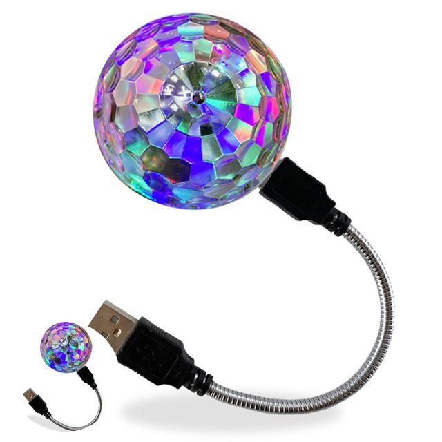 휴대용미러볼 usb조명 USB 자바라 미러볼