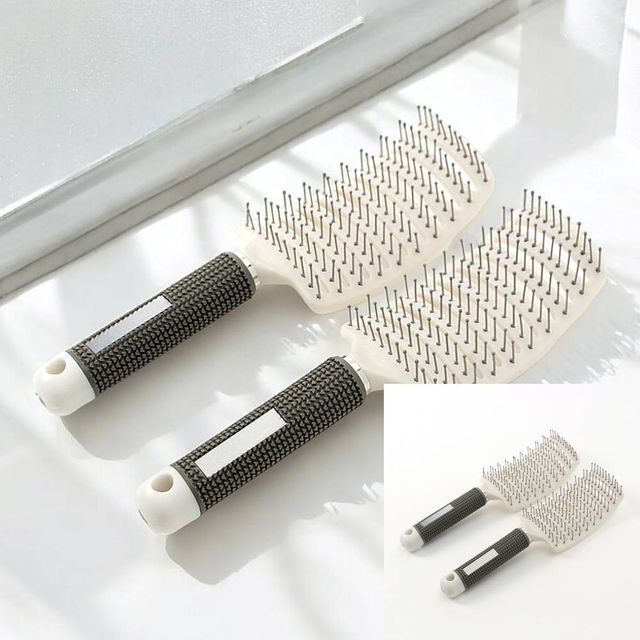뿌리볼륨 헤어브러시 2p 세트 화이트