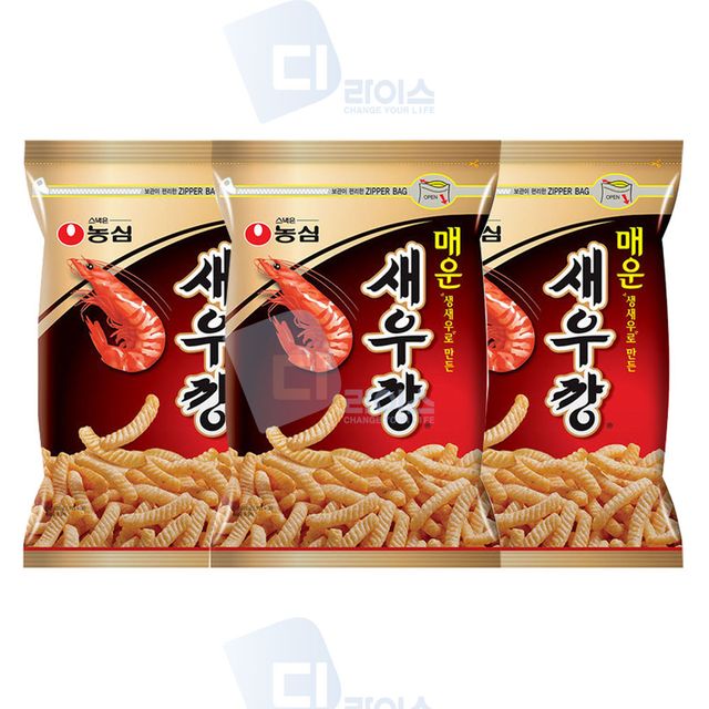 농심 매운새우깡 400g 3봉