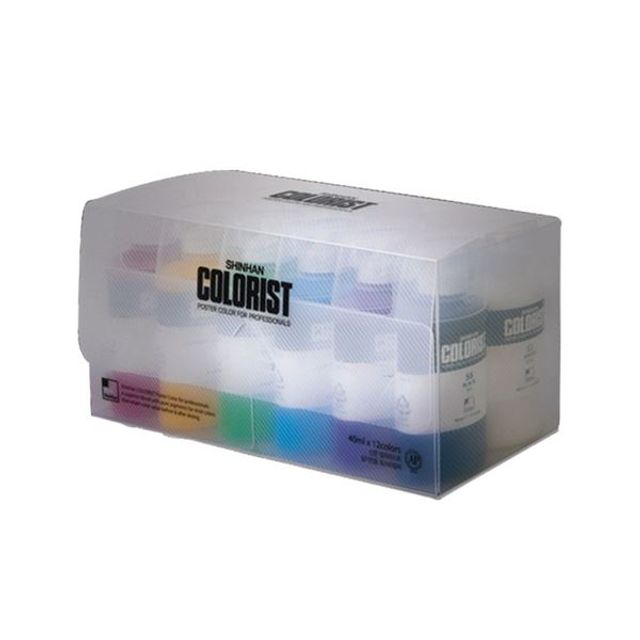 칼라리스트 포스터물감 실기전용 12색 40ml GWM