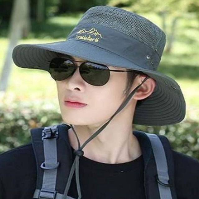 캠핑 낚시모자 남녀공용 사파리햇 메쉬 등산 버킷햇