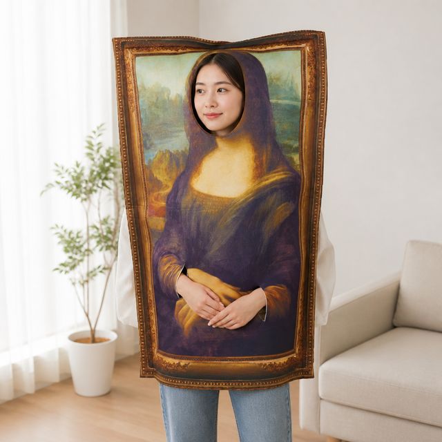 모나리자 명화 의상 코스프레 복장 장기자랑 파티 캐릭터 코스튬