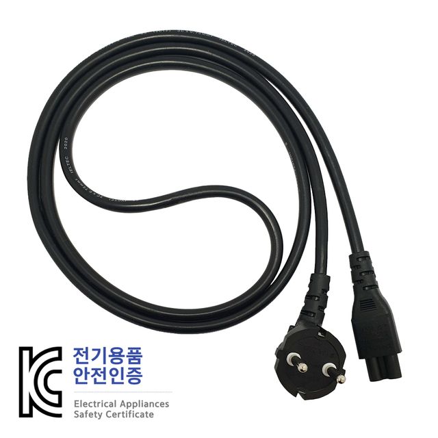 국산 노트북 3구 크로바 케이블 220V 10A 벌크 1.5M