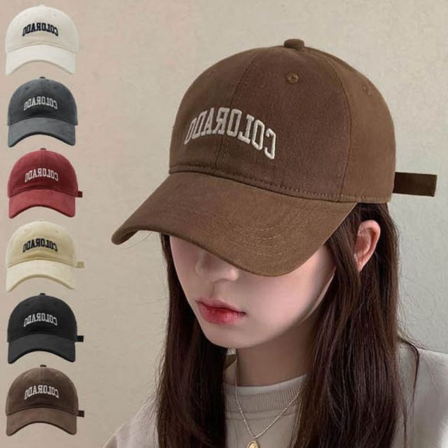 남녀공용 영문로고 베이직 볼캡 6컬러 커플 모자