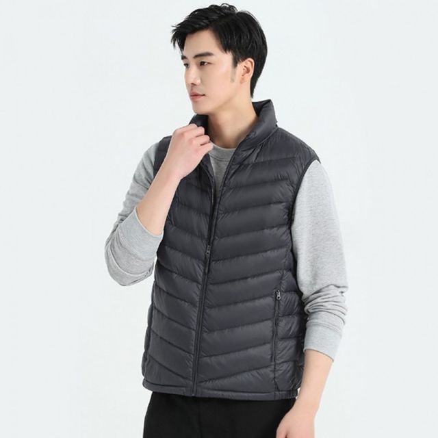 남성 경량 패딩 조끼 간절기 아우터 초경량 레이어드 낚시 등산 작업용