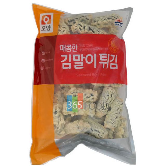 사조오양 매콤한 김말이튀김 1kg - 바삭하고 매콤한 간편 조리식품