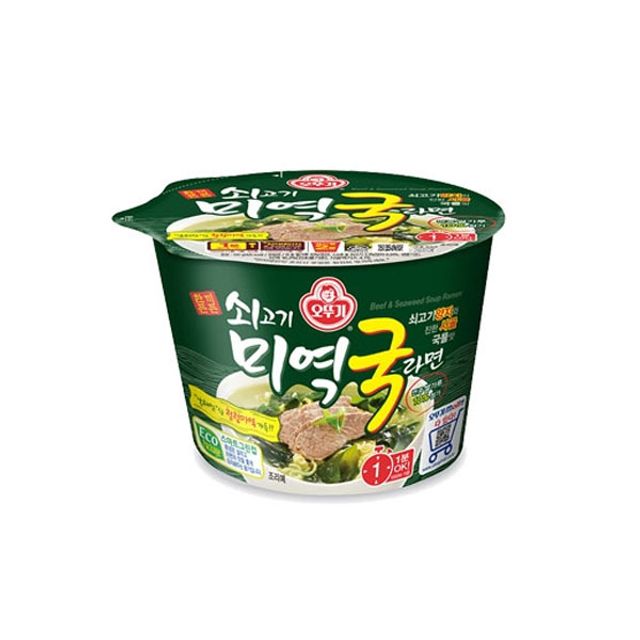 (무)오뚜기 쇠고기 미역국라면용기100gX12개