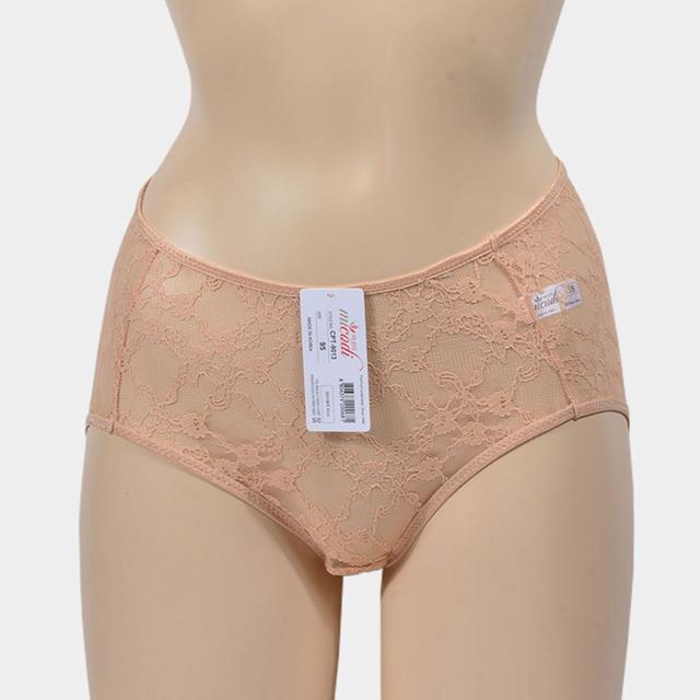 여성 플라워자수 망사 레이스 섹시 삼각 팬티 1p