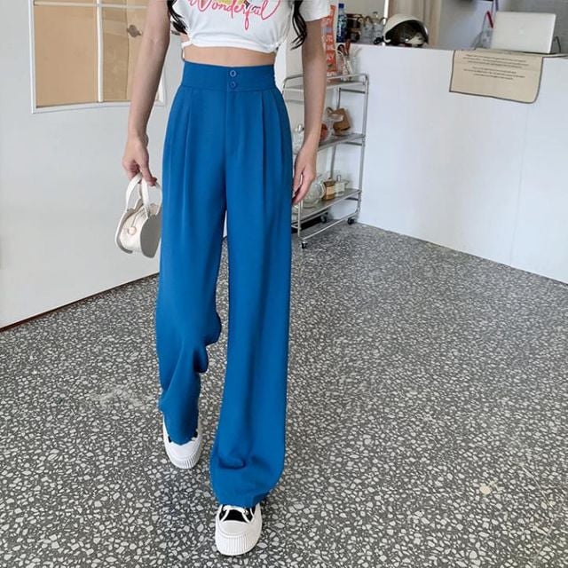여성 뒷밴딩 슬랙스
