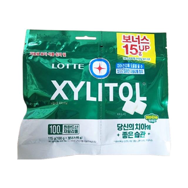 롯데 자일리톨 리필 오리지날 105g 1개 간식 껌