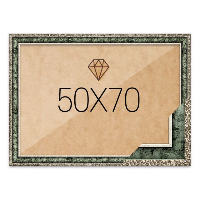 보석십자수액자 50x70 고급형 앤틱그린