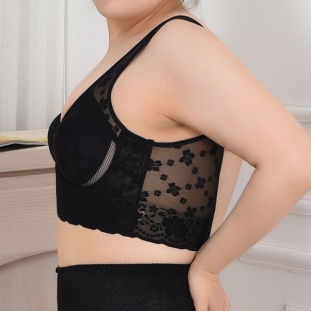 런닝형브라 매쉬 A컵 꽃잎망사 노와이어 빅사이즈 쏘