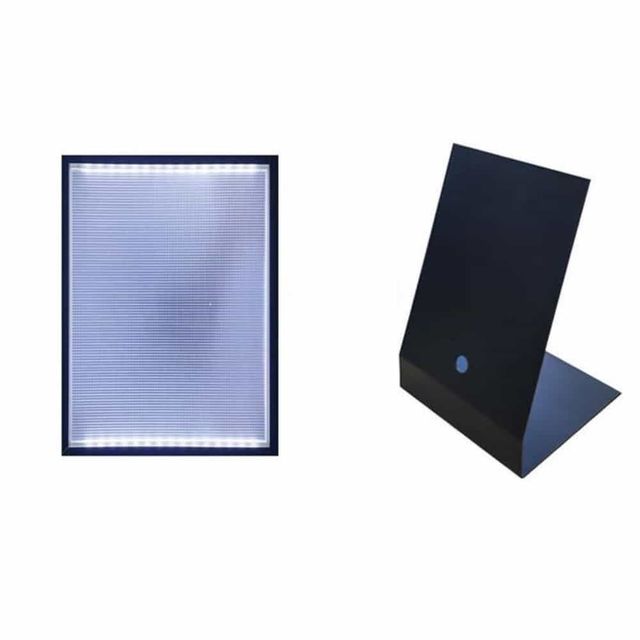 LED 라이트패널 A4 테이블 배너광고판, 실내 현수막 LED광고판