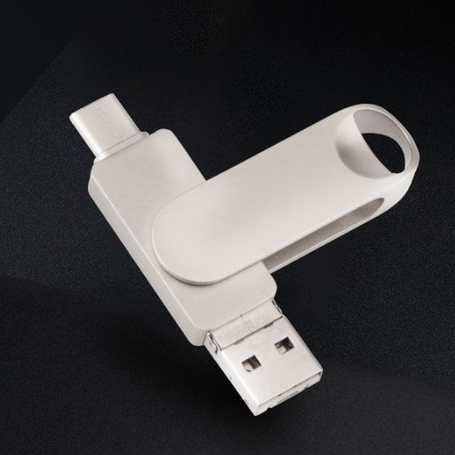 외장메모리 젠더 USB+TypeC+8-Pin 64GB