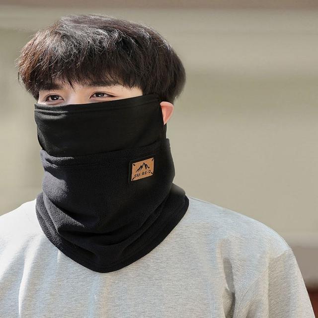 남성 여성 이어홀 고리 마스크 넥워머 겨울 골프 방한