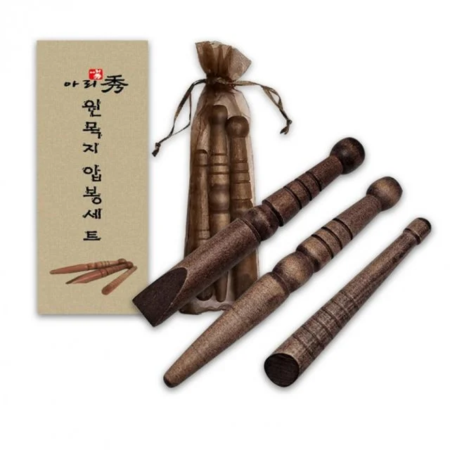 다기능 원목 발 지압봉 족욕 마사지 안마기구