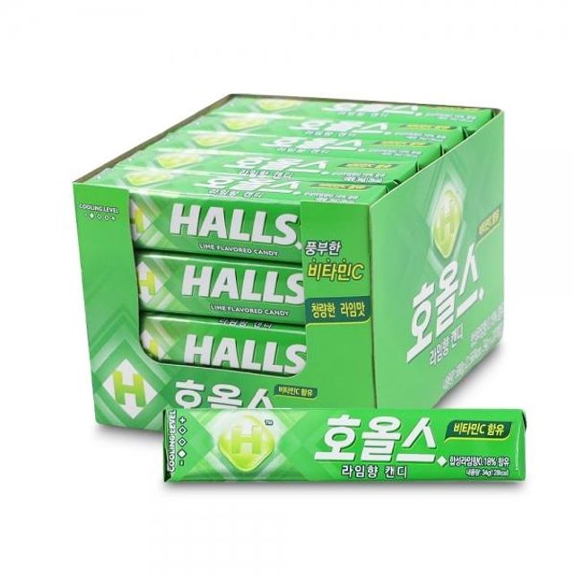 라임향 캔디 27.9gx20개 홀스 호올스 사탕