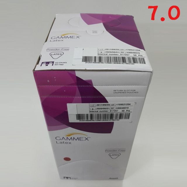 수술용글러브/파우더프리 (감막스/7.0) 50EA 장갑