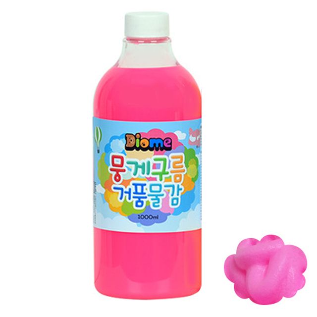 형광분홍 리필 미술놀이 거품물감 낱색 1000ml