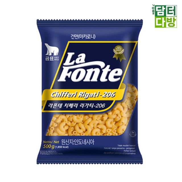 곰표 라폰테 마카로니 500g X 3개