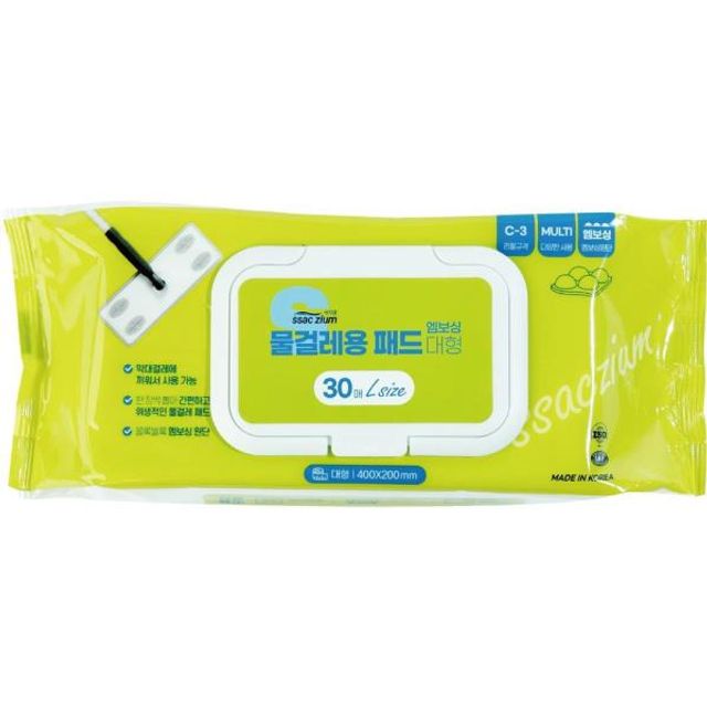 물걸레용 청소포 패드 대형 30매 380mm 바닥 청소