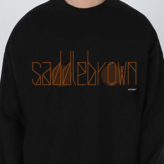 키밍 saddlebrown 기본 맨투맨 긴팔 라운드티 커플티