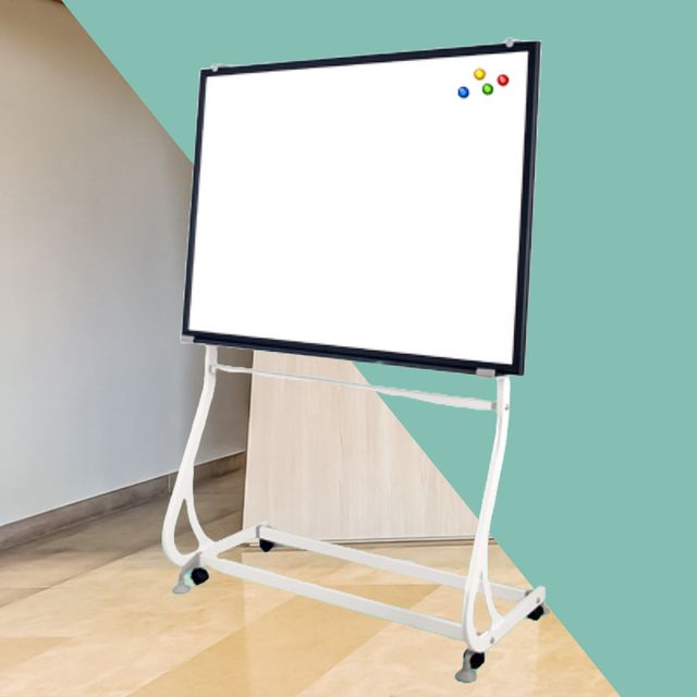법랑칠판 자석보드 S 이동식 화이트보드 120x240 블랙