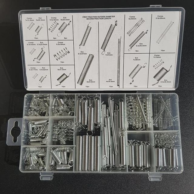 용수철 스프링 200PCS DIY재료 체결용품 압축 다용도 세트