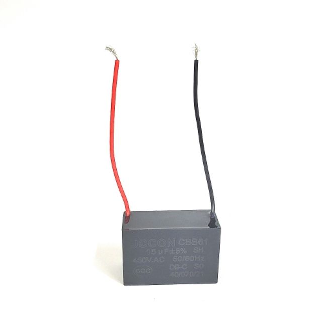 15uF CBB61 사각수지콘덴서 AC 모터 커패시터 450V