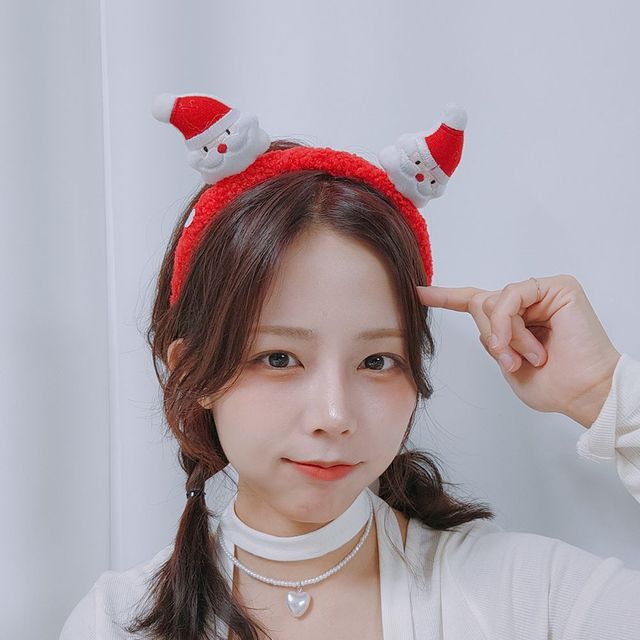 크리스마스 파품 파티머리띠 크리스마스머리띠 산타 트리