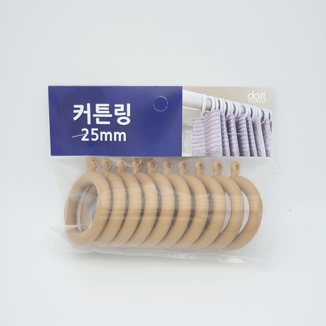 손쉬운설치커튼링 집게링 원룸 25mm 손쉬운설치 커튼후크
