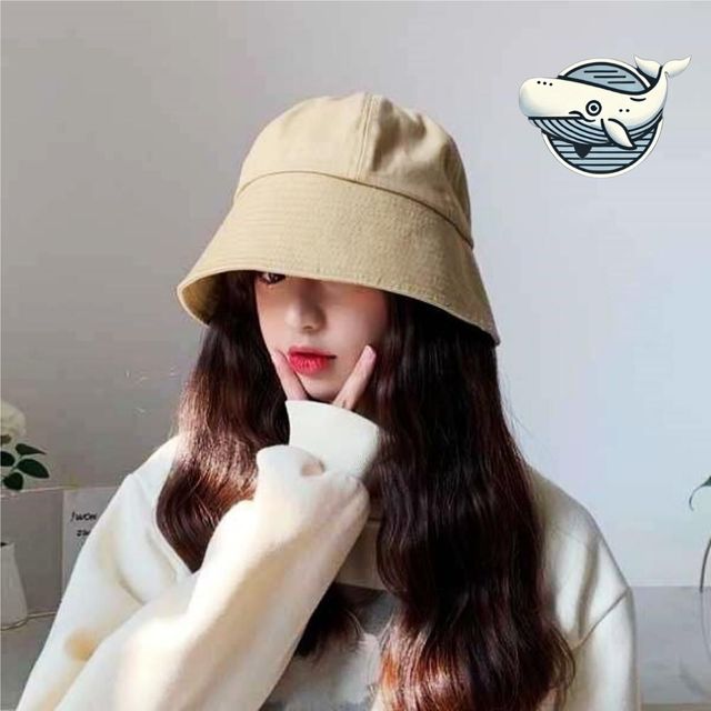 가벼운 여름 버킷햇 심플 무지 모자 남녀공용