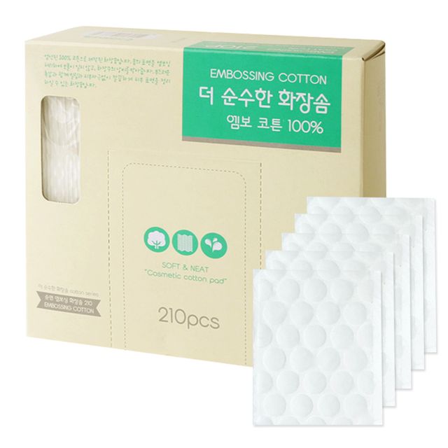 더순수한 화장솜 210P